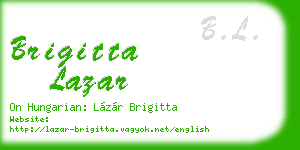 brigitta lazar business card